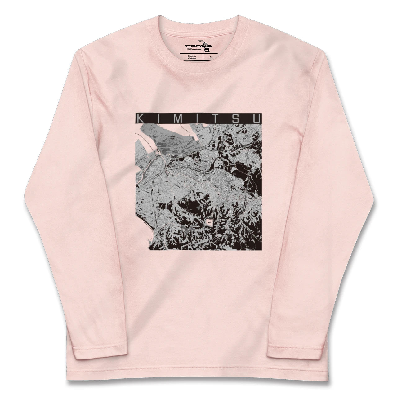 【君津(千葉県)】地図柄ロングスリーブTシャツ
