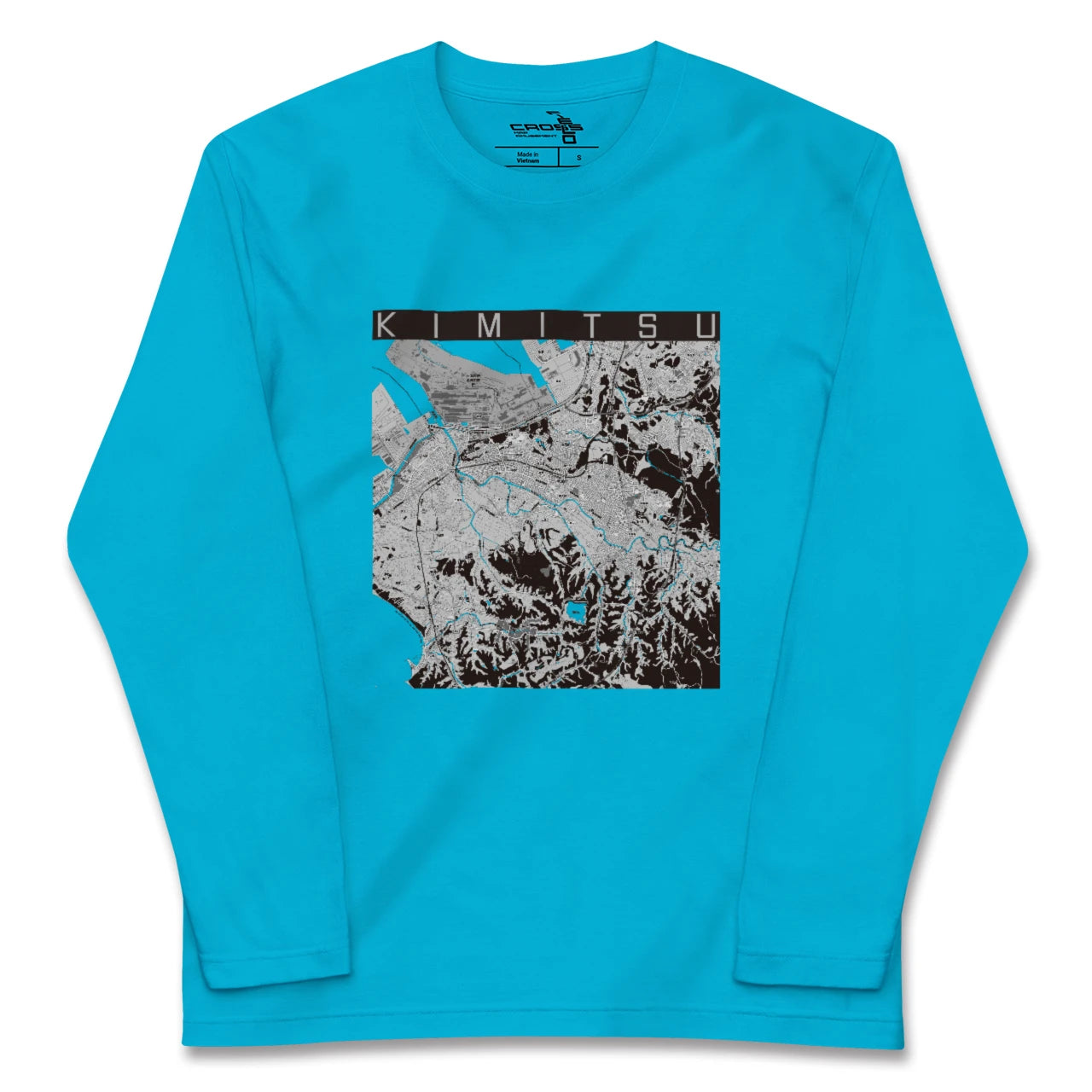 【君津(千葉県)】地図柄ロングスリーブTシャツ