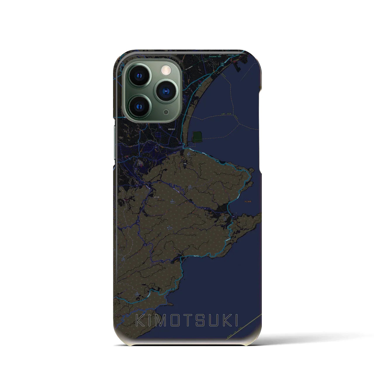 【肝付(鹿児島県)】地図柄iPhoneケース(バックカバータイプ)