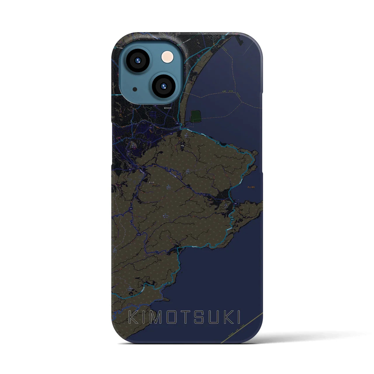 【肝付(鹿児島県)】地図柄iPhoneケース(バックカバータイプ)