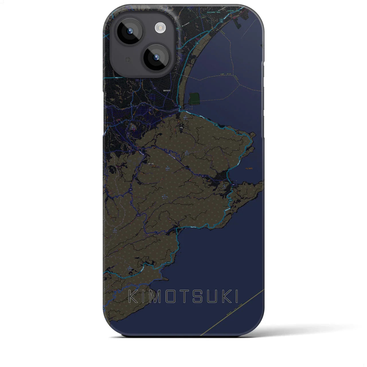 【肝付(鹿児島県)】地図柄iPhoneケース(バックカバータイプ)