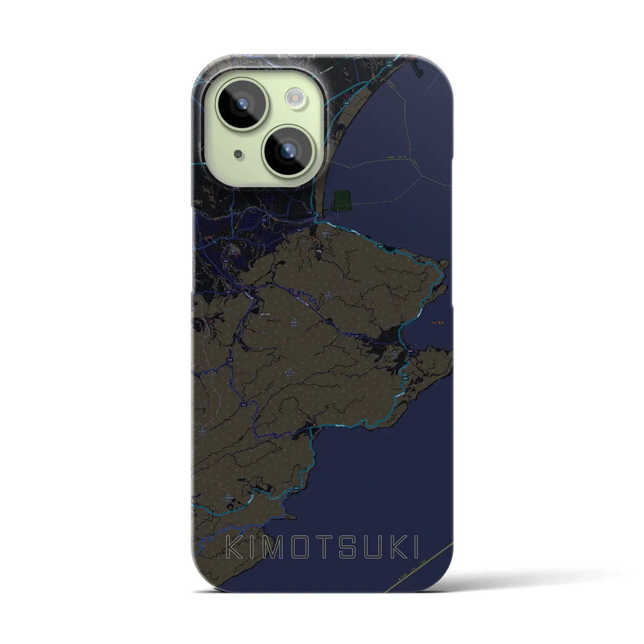 【肝付(鹿児島県)】地図柄iPhoneケース(バックカバータイプ)