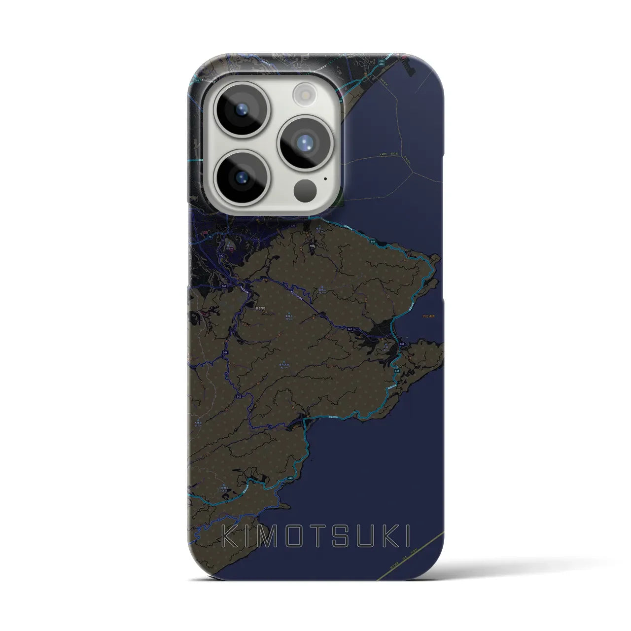 【肝付(鹿児島県)】地図柄iPhoneケース(バックカバータイプ)