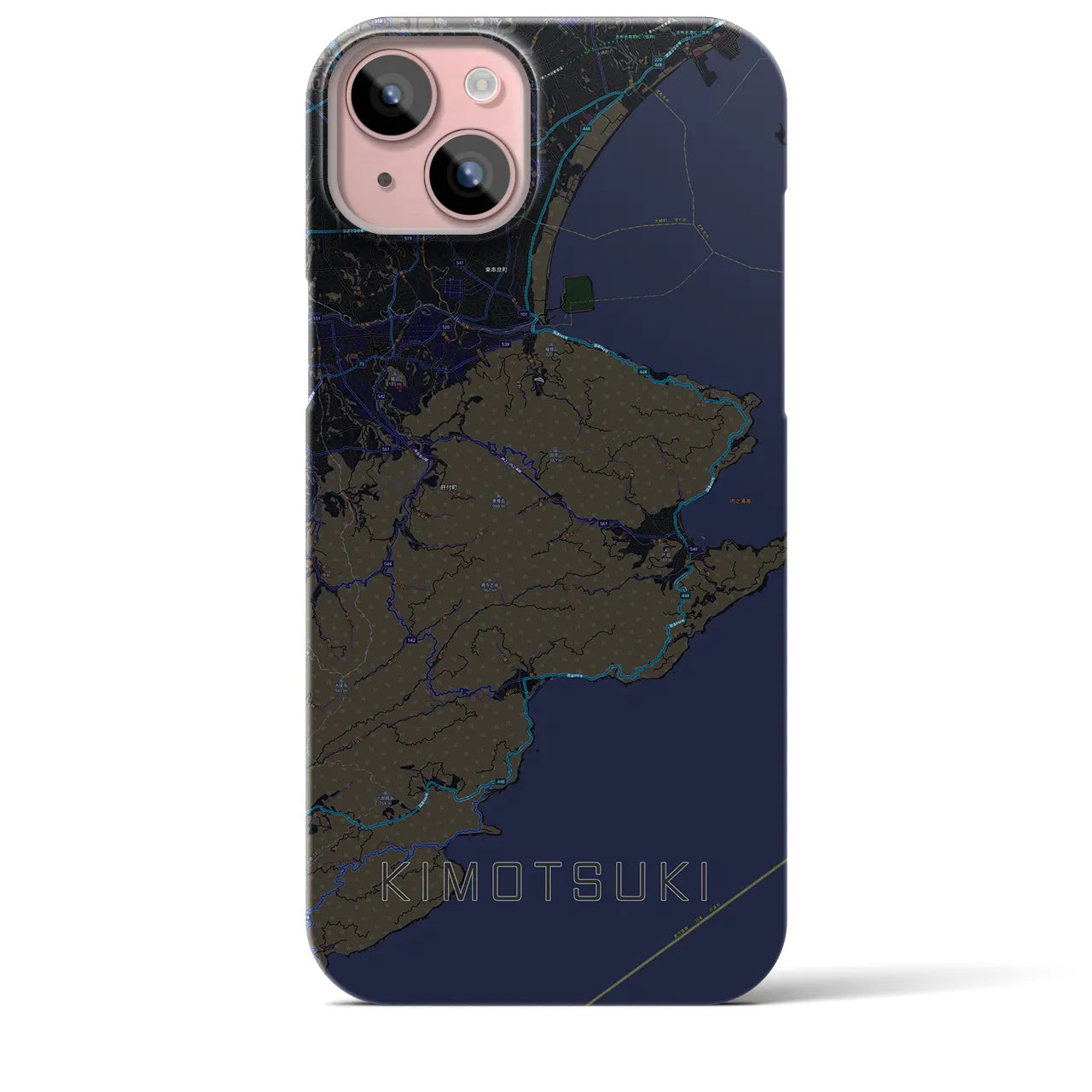 【肝付(鹿児島県)】地図柄iPhoneケース(バックカバータイプ)