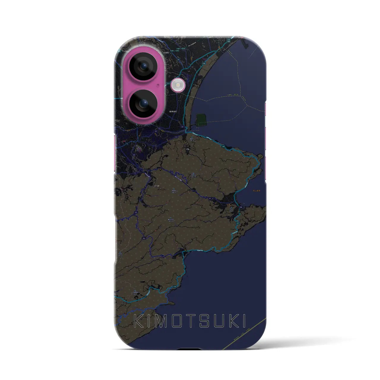 【肝付(鹿児島県)】地図柄iPhoneケース(バックカバータイプ)