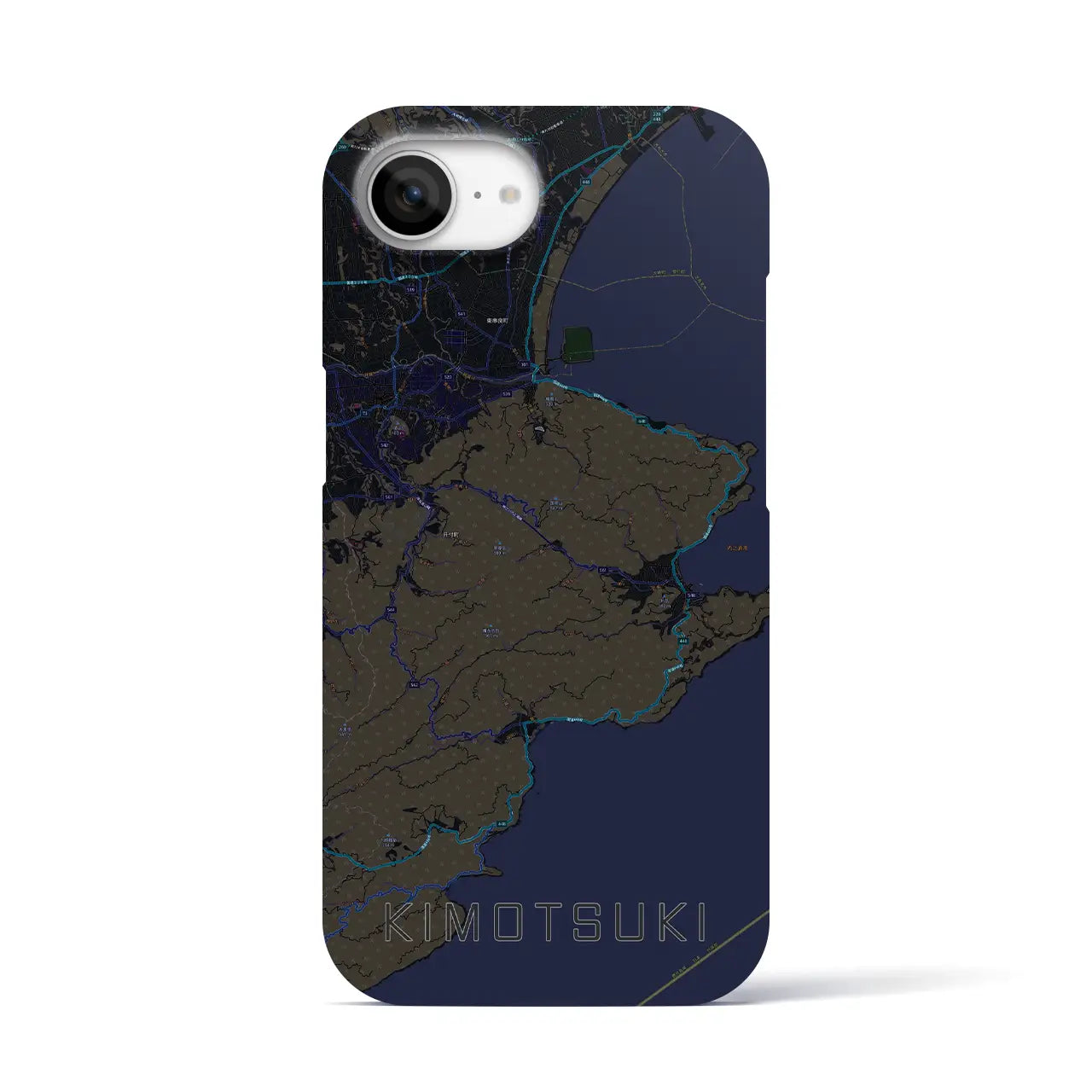 【肝付(鹿児島県)】地図柄iPhoneケース(バックカバータイプ)