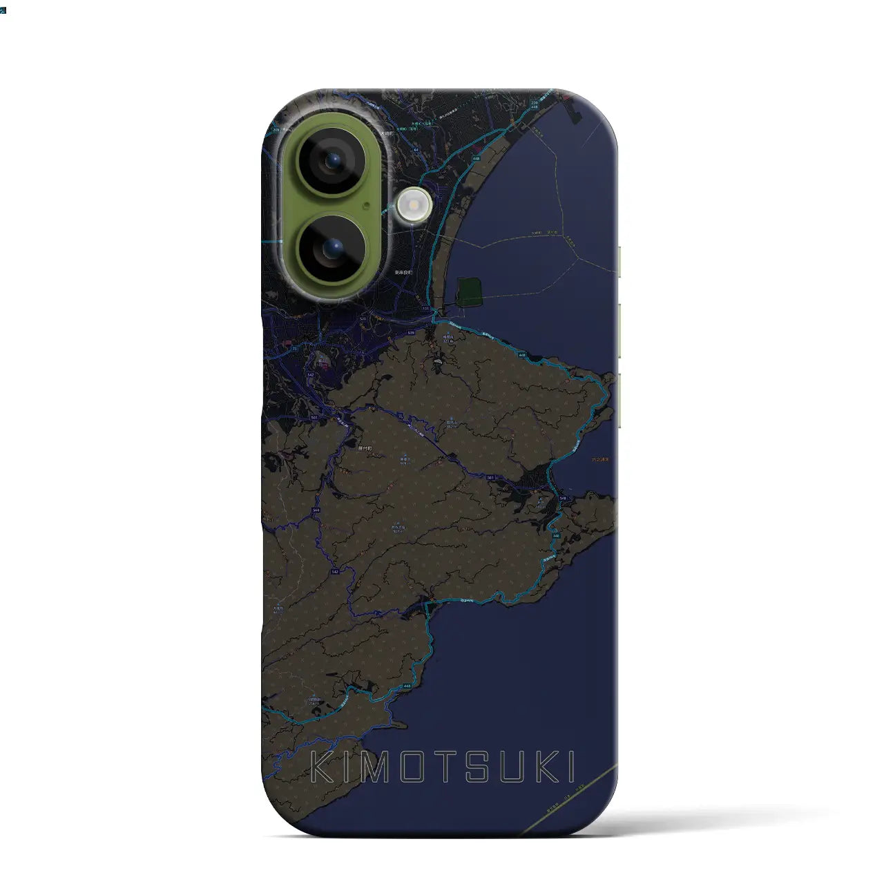 【肝付(鹿児島県)】地図柄iPhoneケース(バックカバータイプ)