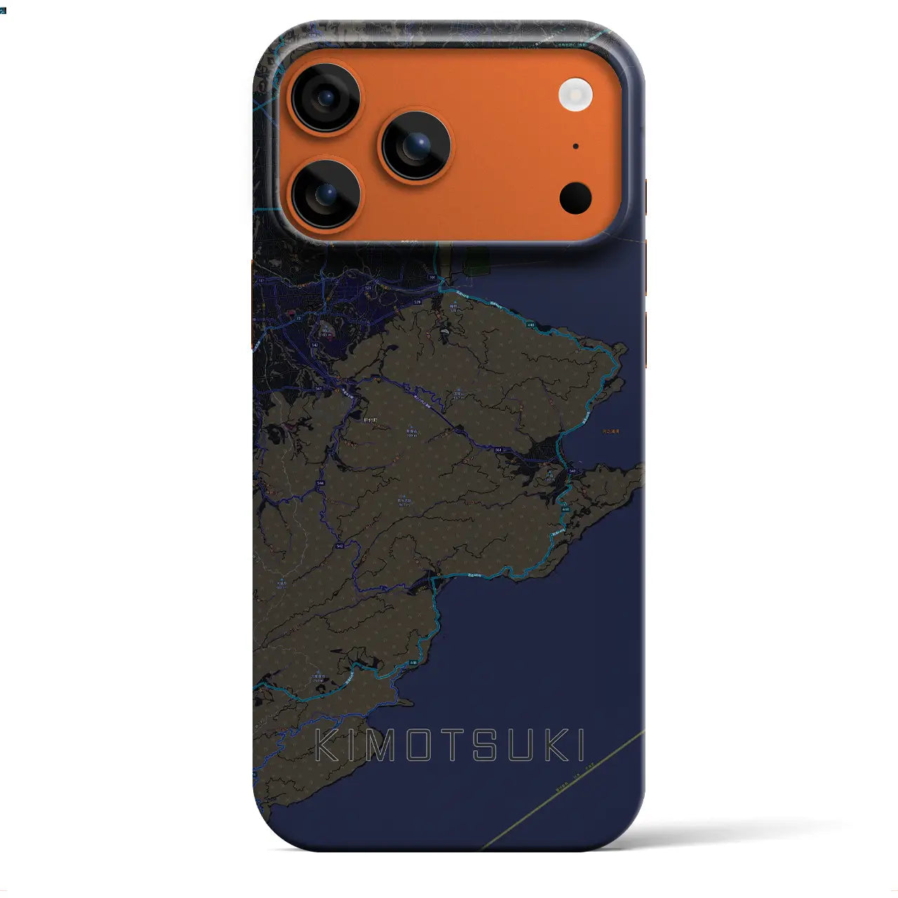 【肝付(鹿児島県)】地図柄iPhoneケース(バックカバータイプ)
