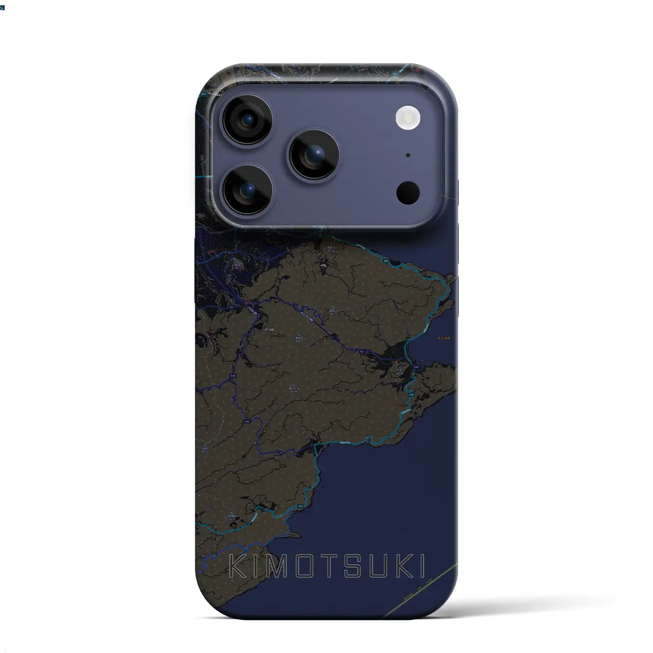 【肝付(鹿児島県)】地図柄iPhoneケース(バックカバータイプ)