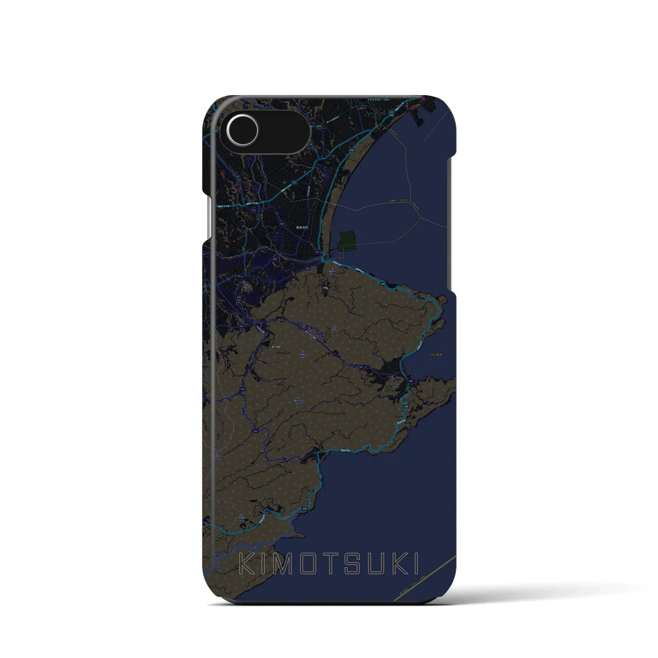 【肝付(鹿児島県)】地図柄iPhoneケース(バックカバータイプ)