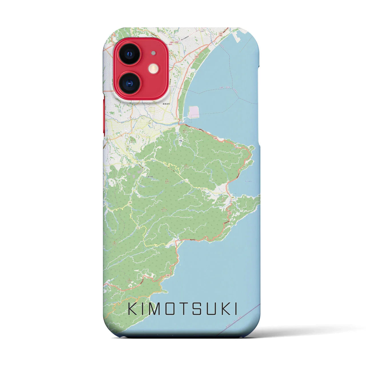 【肝付(鹿児島県)】地図柄iPhoneケース(バックカバータイプ)