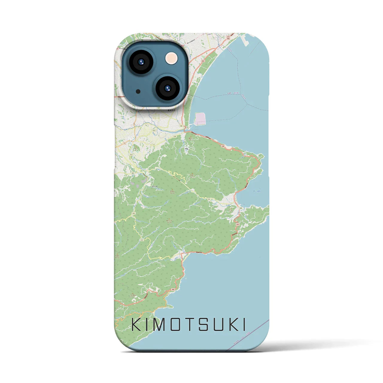【肝付(鹿児島県)】地図柄iPhoneケース(バックカバータイプ)