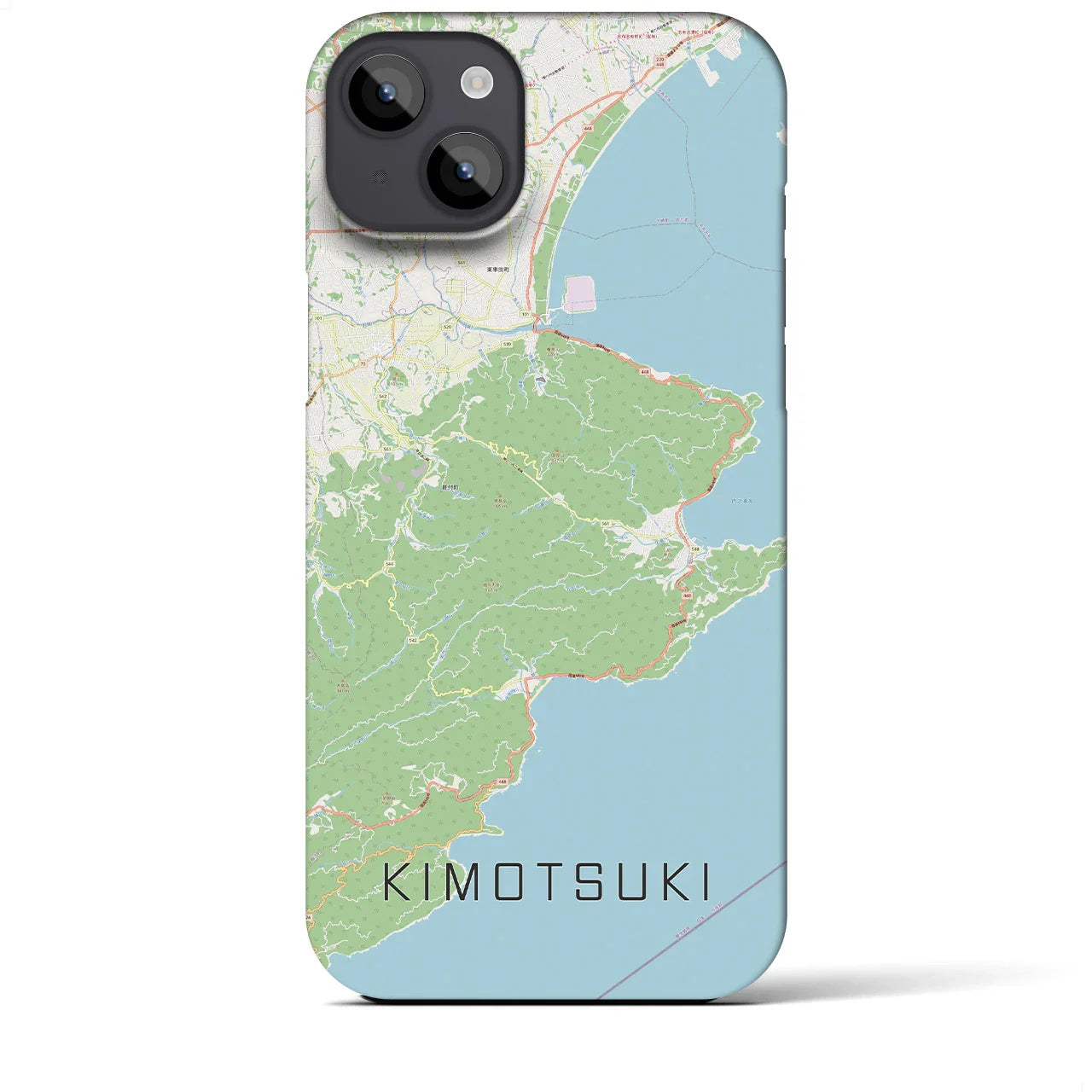 【肝付(鹿児島県)】地図柄iPhoneケース(バックカバータイプ)