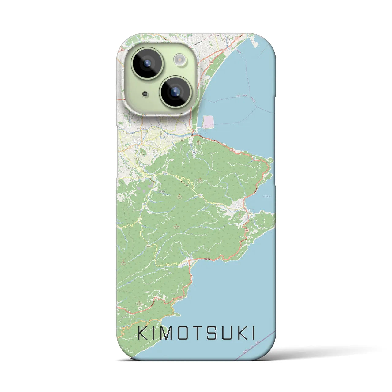 【肝付(鹿児島県)】地図柄iPhoneケース(バックカバータイプ)