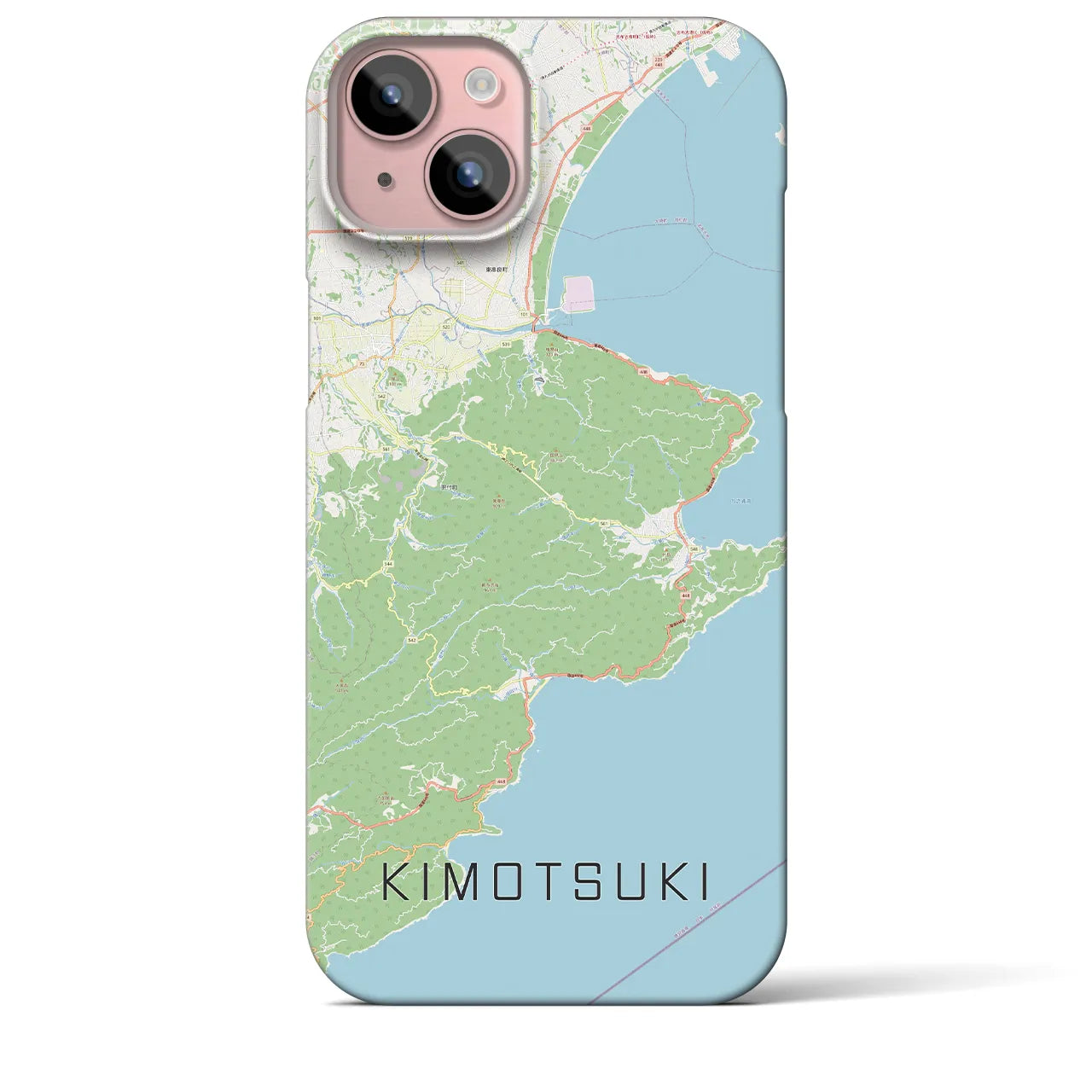 【肝付(鹿児島県)】地図柄iPhoneケース(バックカバータイプ)