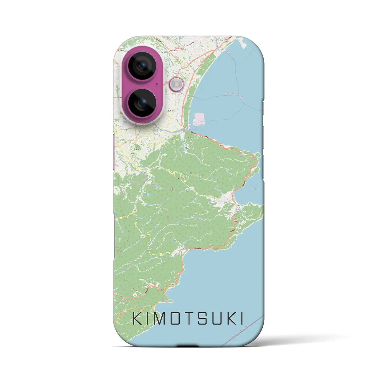 【肝付(鹿児島県)】地図柄iPhoneケース(バックカバータイプ)