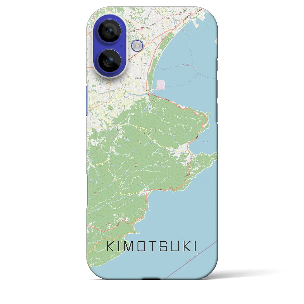 【肝付(鹿児島県)】地図柄iPhoneケース(バックカバータイプ)ナチュラル・iPhone 16 Pro Max 用