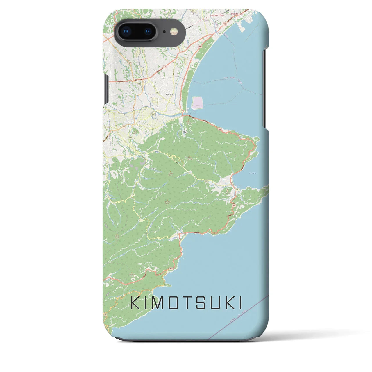 【肝付(鹿児島県)】地図柄iPhoneケース(バックカバータイプ)