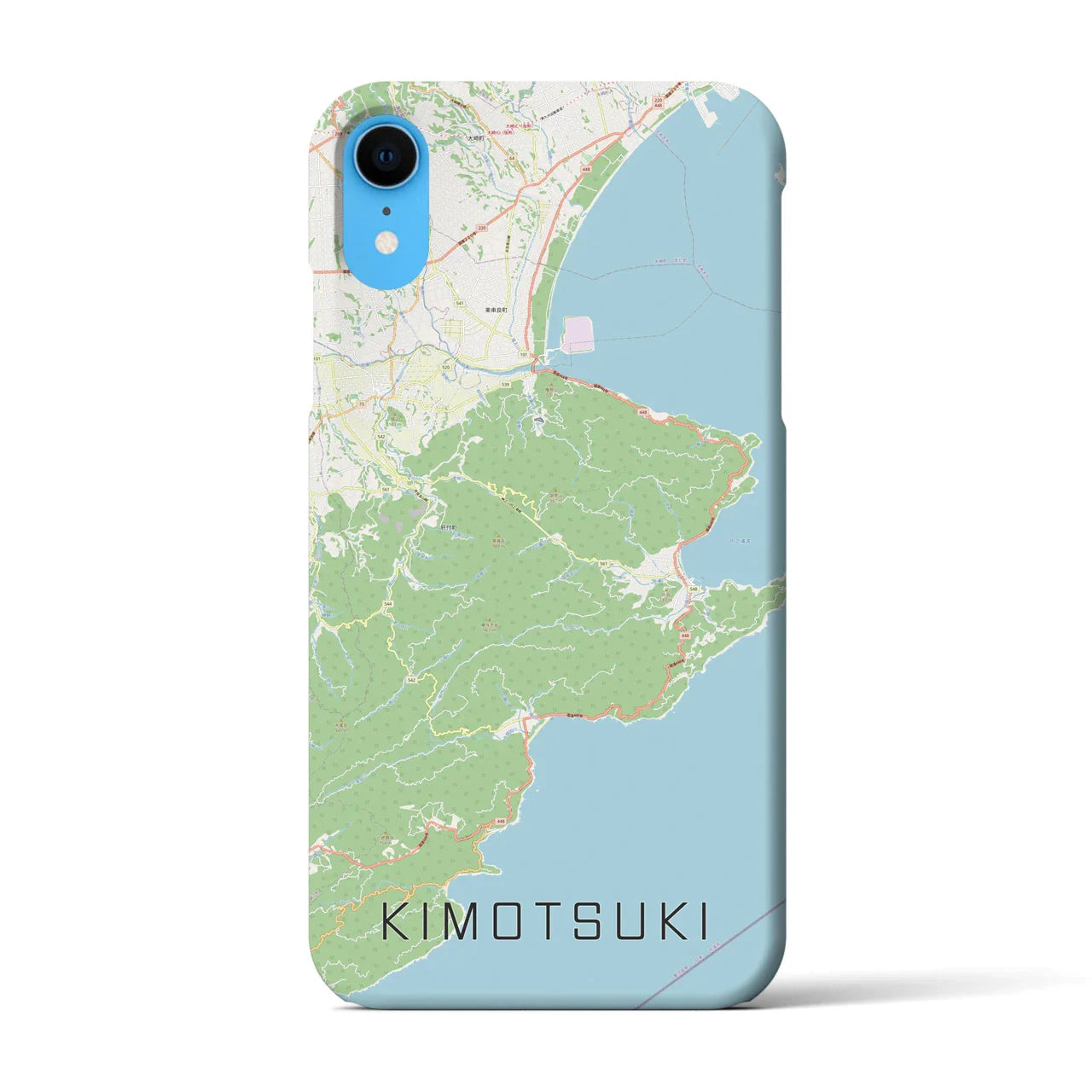 【肝付(鹿児島県)】地図柄iPhoneケース(バックカバータイプ)