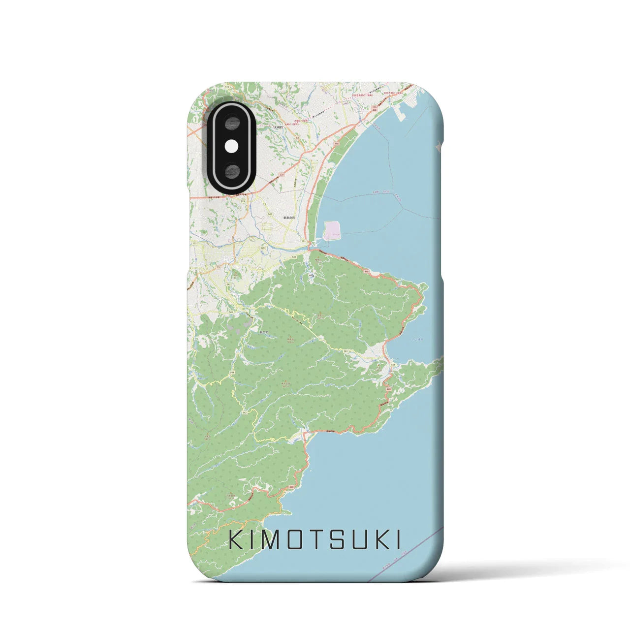 【肝付(鹿児島県)】地図柄iPhoneケース(バックカバータイプ)
