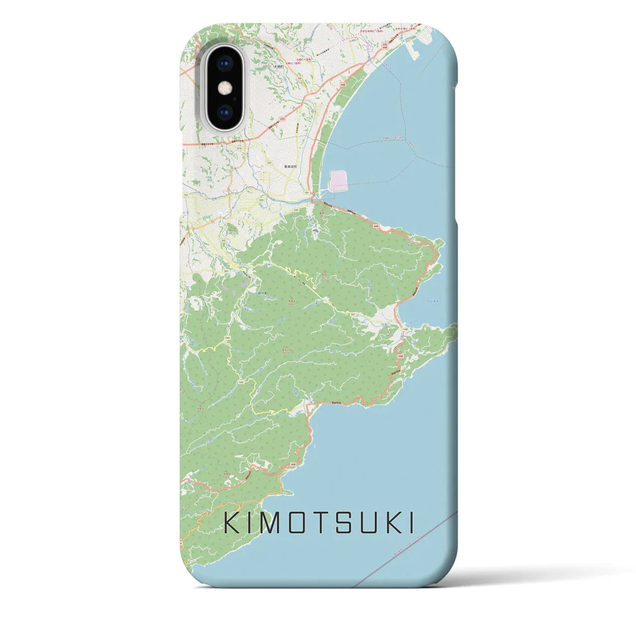 【肝付(鹿児島県)】地図柄iPhoneケース(バックカバータイプ)