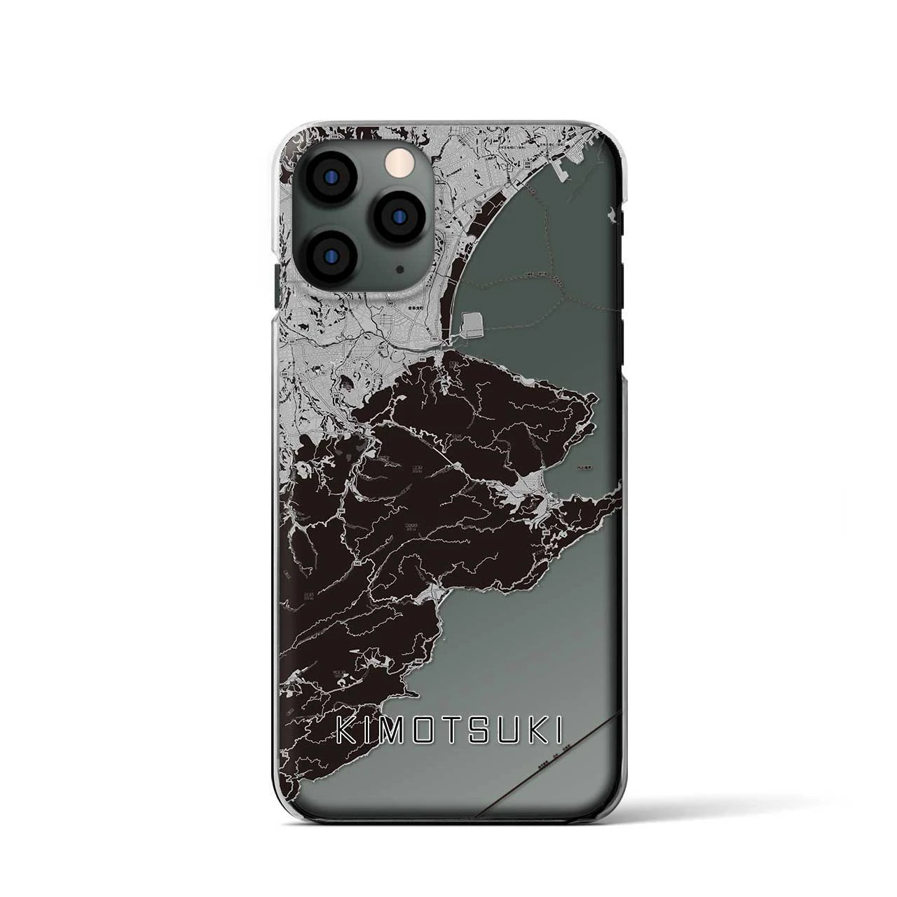 【肝付(鹿児島県)】地図柄iPhoneケース(クリアタイプ)