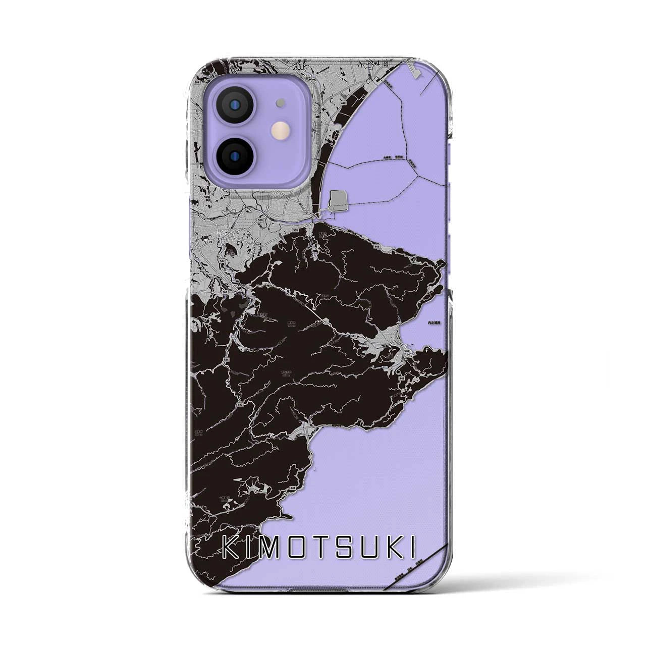 【肝付(鹿児島県)】地図柄iPhoneケース(クリアタイプ)