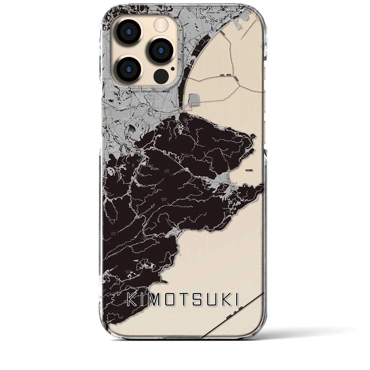 【肝付(鹿児島県)】地図柄iPhoneケース(クリアタイプ)