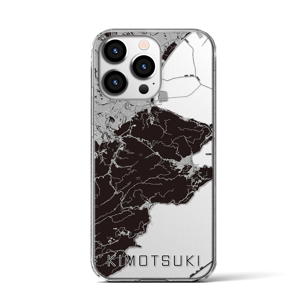 【肝付(鹿児島県)】地図柄iPhoneケース(クリアタイプ)