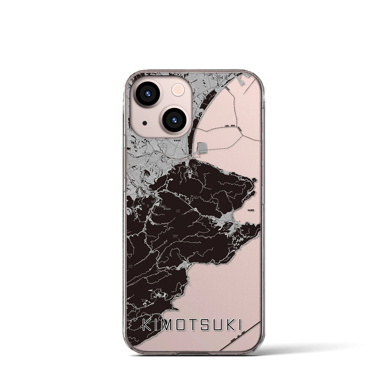 【肝付(鹿児島県)】地図柄iPhoneケース(クリアタイプ)