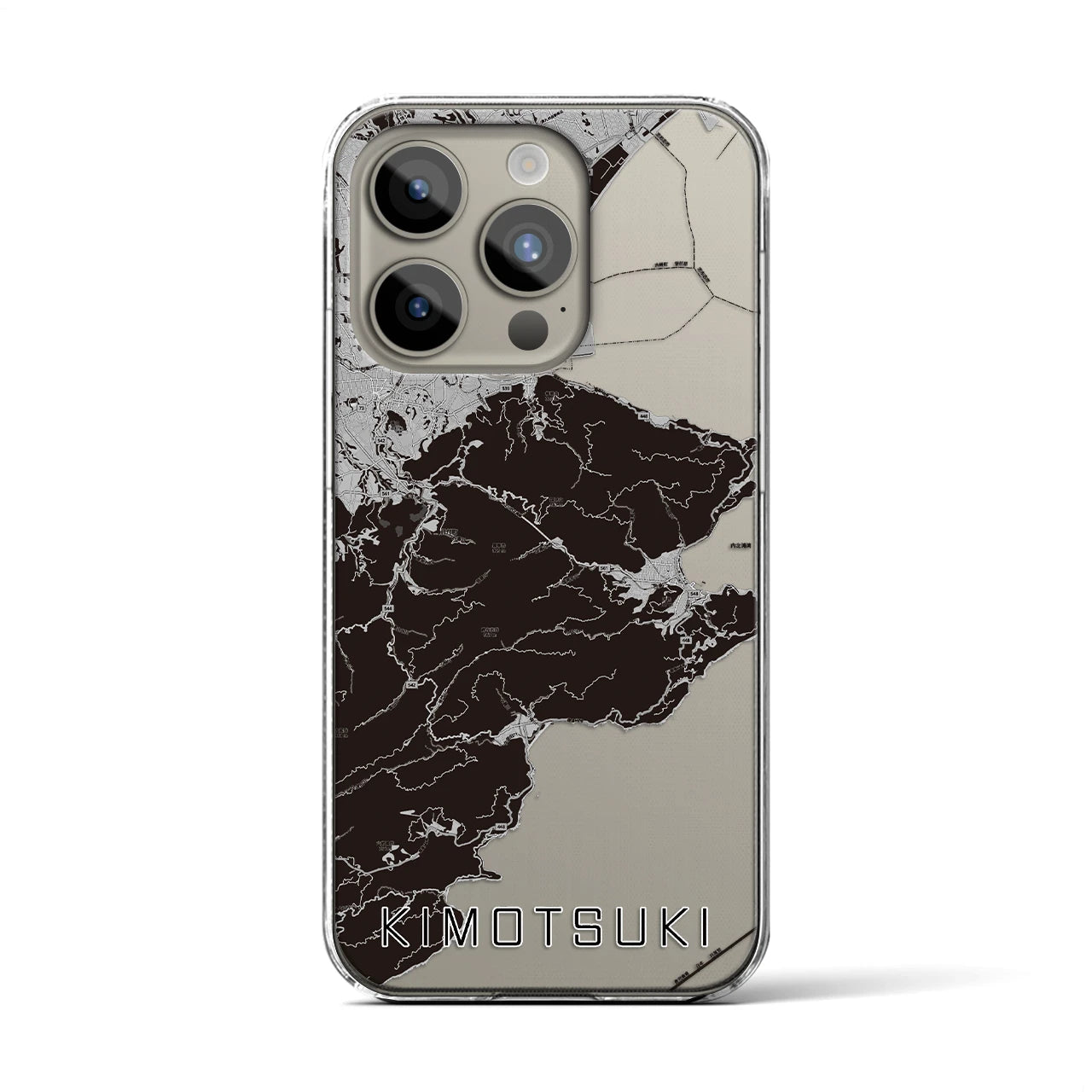 【肝付(鹿児島県)】地図柄iPhoneケース(クリアタイプ)