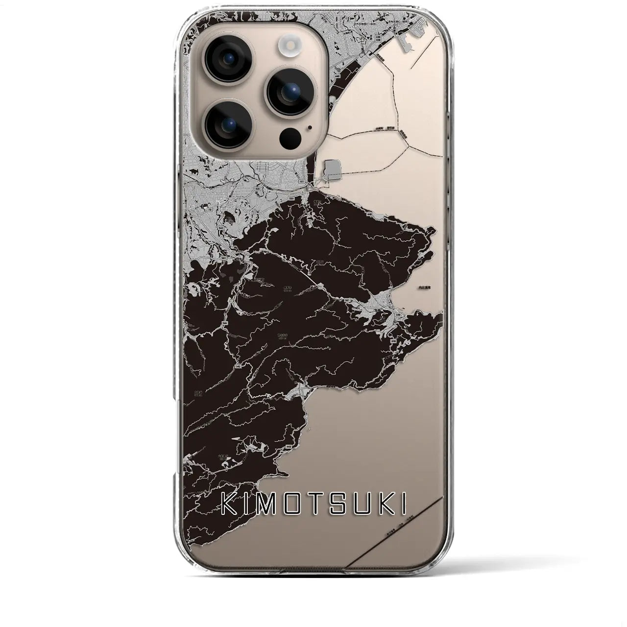 【肝付(鹿児島県)】地図柄iPhoneケース(クリアタイプ)