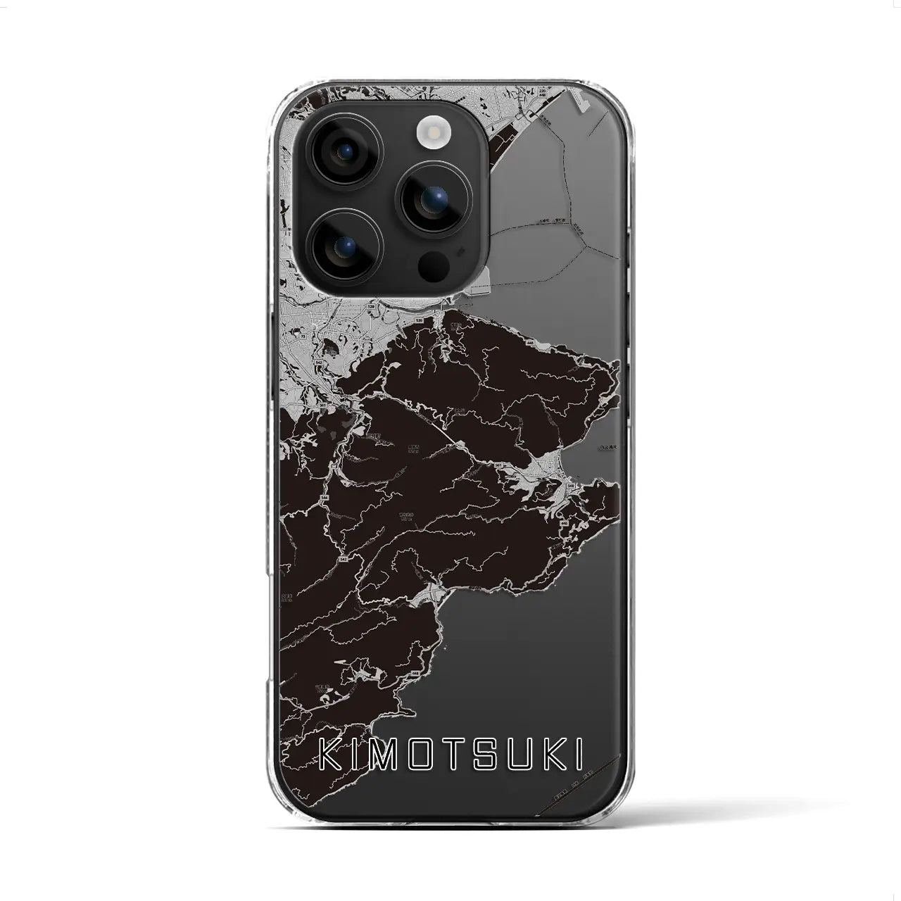 【肝付(鹿児島県)】地図柄iPhoneケース(クリアタイプ)