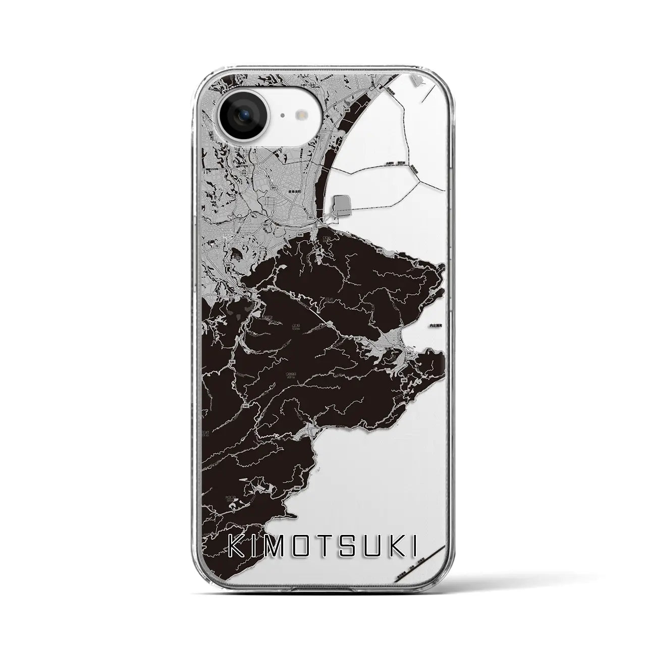 【肝付(鹿児島県)】地図柄iPhoneケース(クリアタイプ)