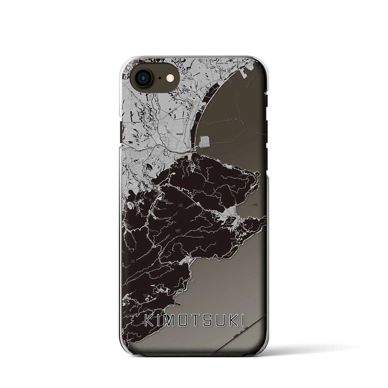 【肝付(鹿児島県)】地図柄iPhoneケース(クリアタイプ)