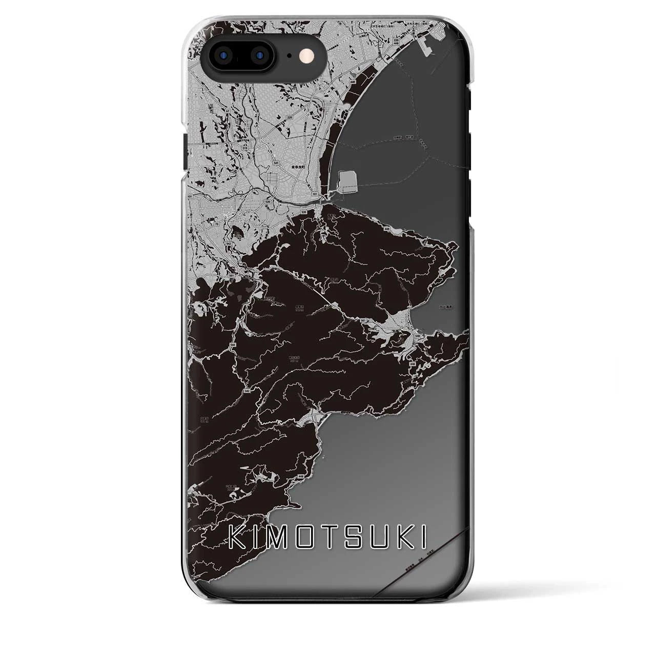 【肝付(鹿児島県)】地図柄iPhoneケース(クリアタイプ)