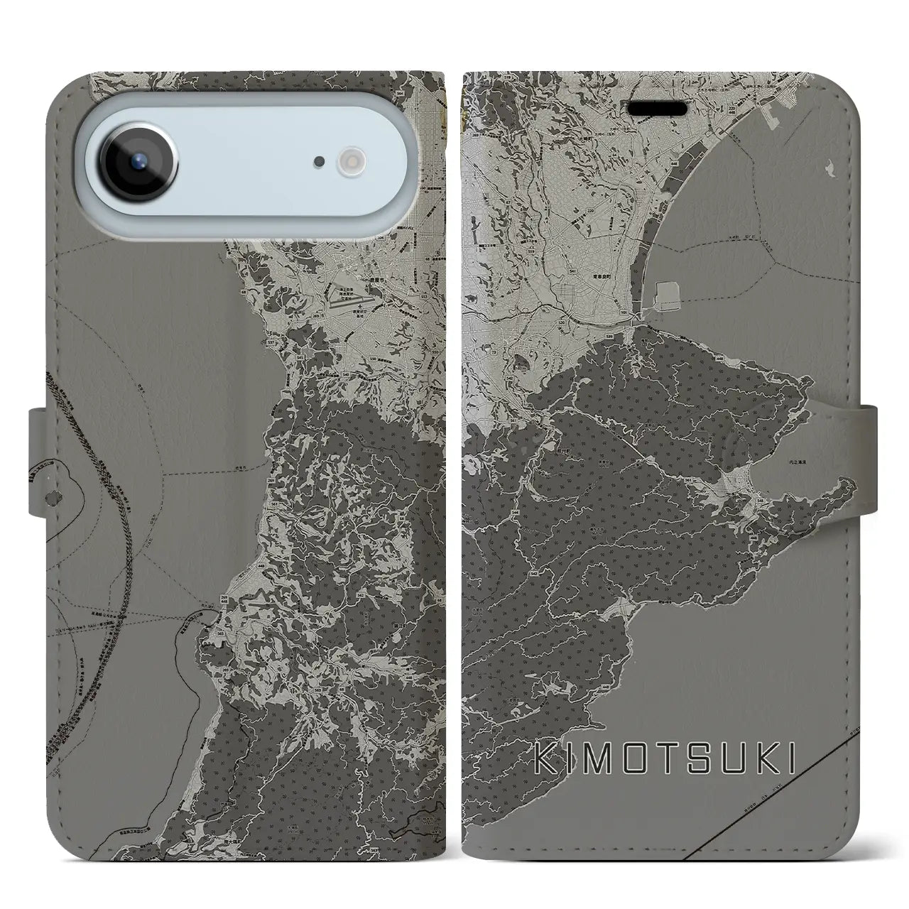 【肝付(鹿児島県)】地図柄iPhoneケース(手帳タイプ)