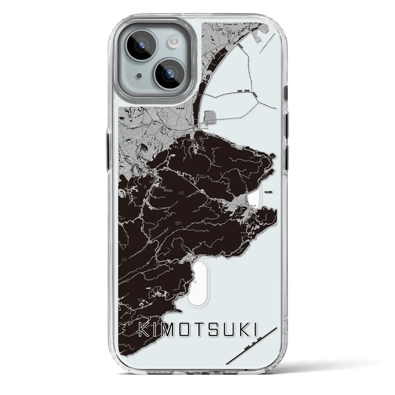 【肝付(鹿児島県)】地図柄iPhoneケース(MagSafeタイプ)