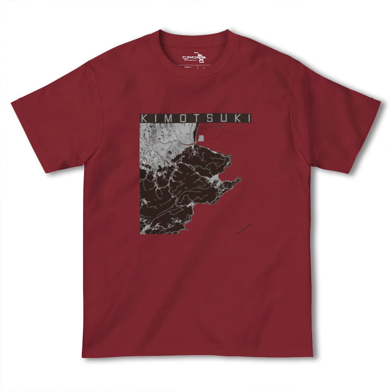 【肝付(鹿児島県)】地図柄ヘビーウェイトTシャツ