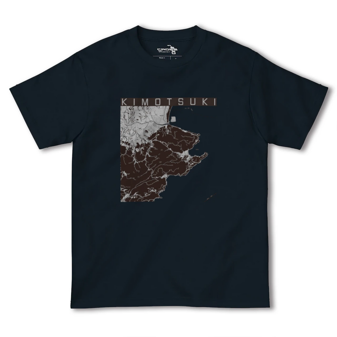 【肝付(鹿児島県)】地図柄ヘビーウェイトTシャツ
