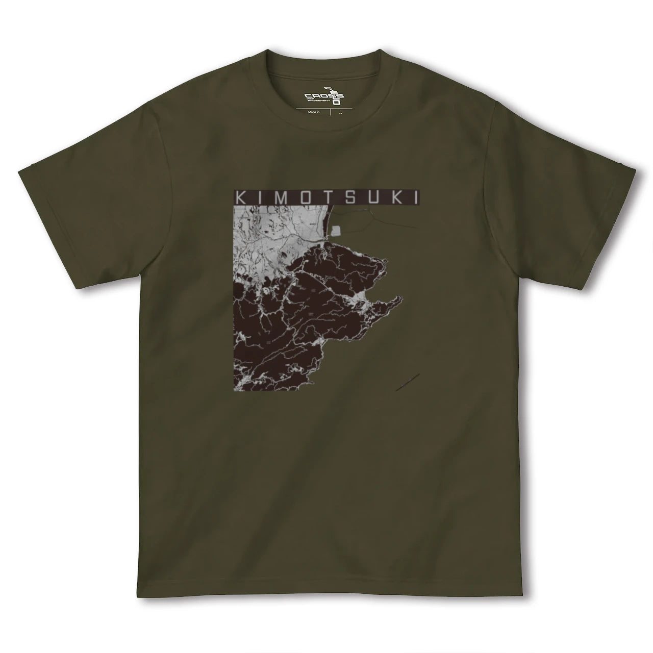 【肝付(鹿児島県)】地図柄ヘビーウェイトTシャツ