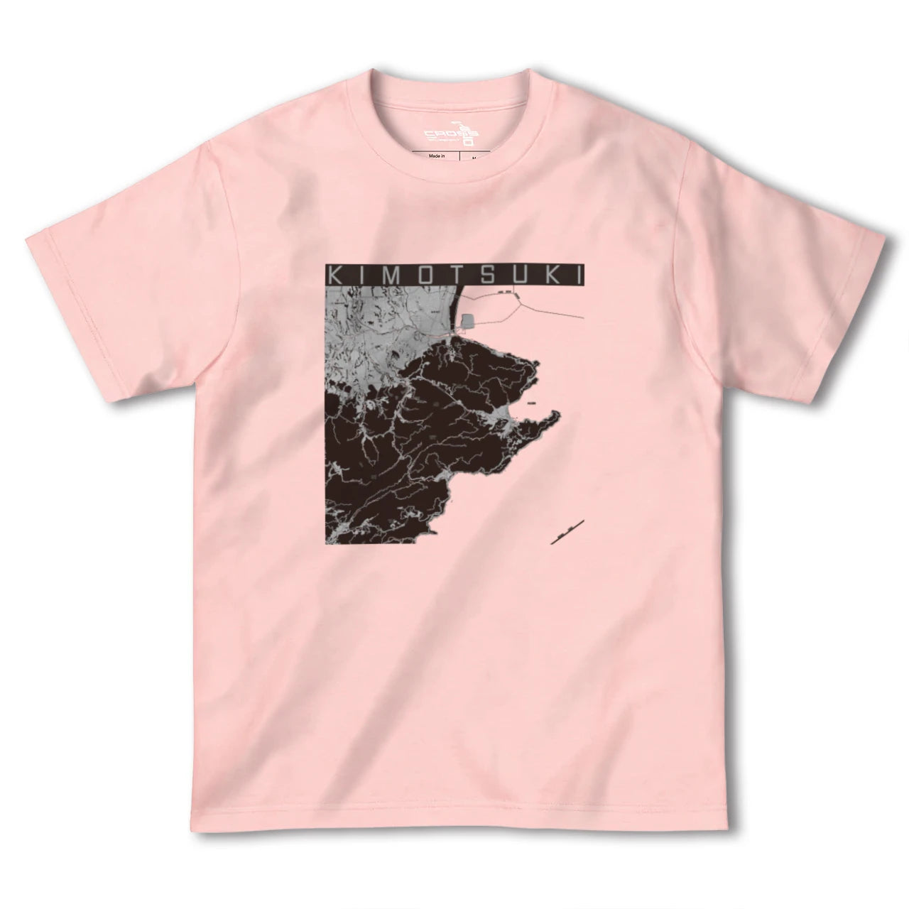 【肝付(鹿児島県)】地図柄ヘビーウェイトTシャツ