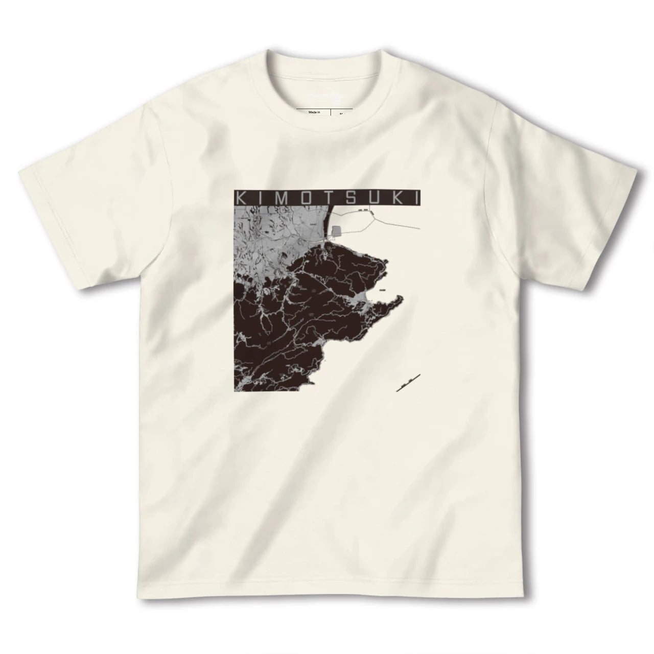 【肝付(鹿児島県)】地図柄ヘビーウェイトTシャツ