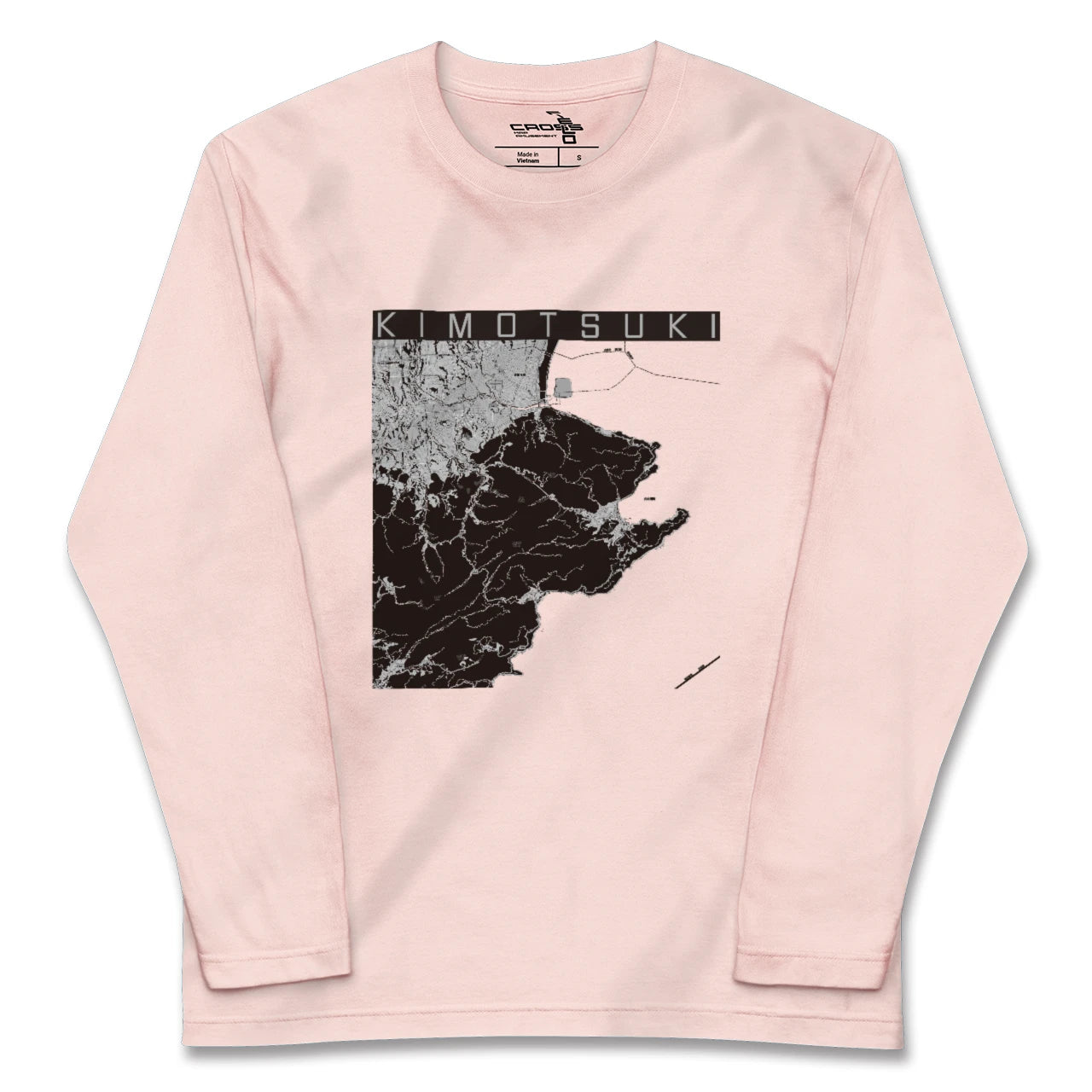 【肝付(鹿児島県)】地図柄ロングスリーブTシャツ