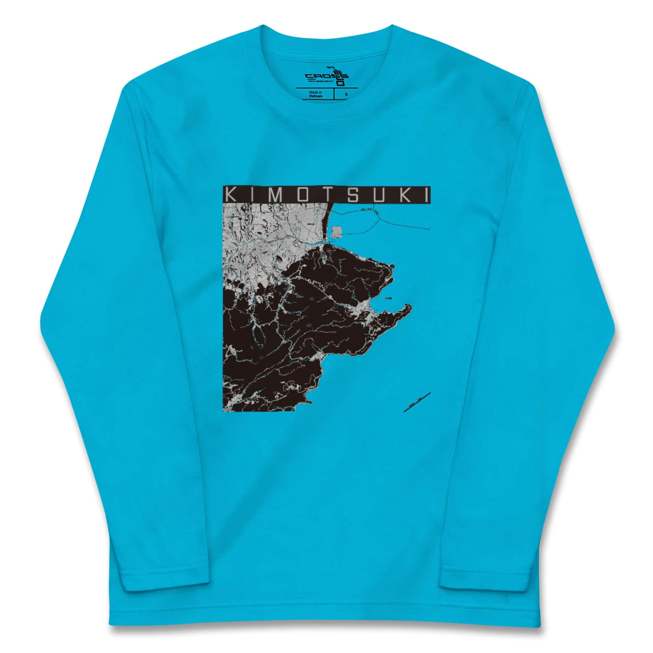 【肝付(鹿児島県)】地図柄ロングスリーブTシャツ