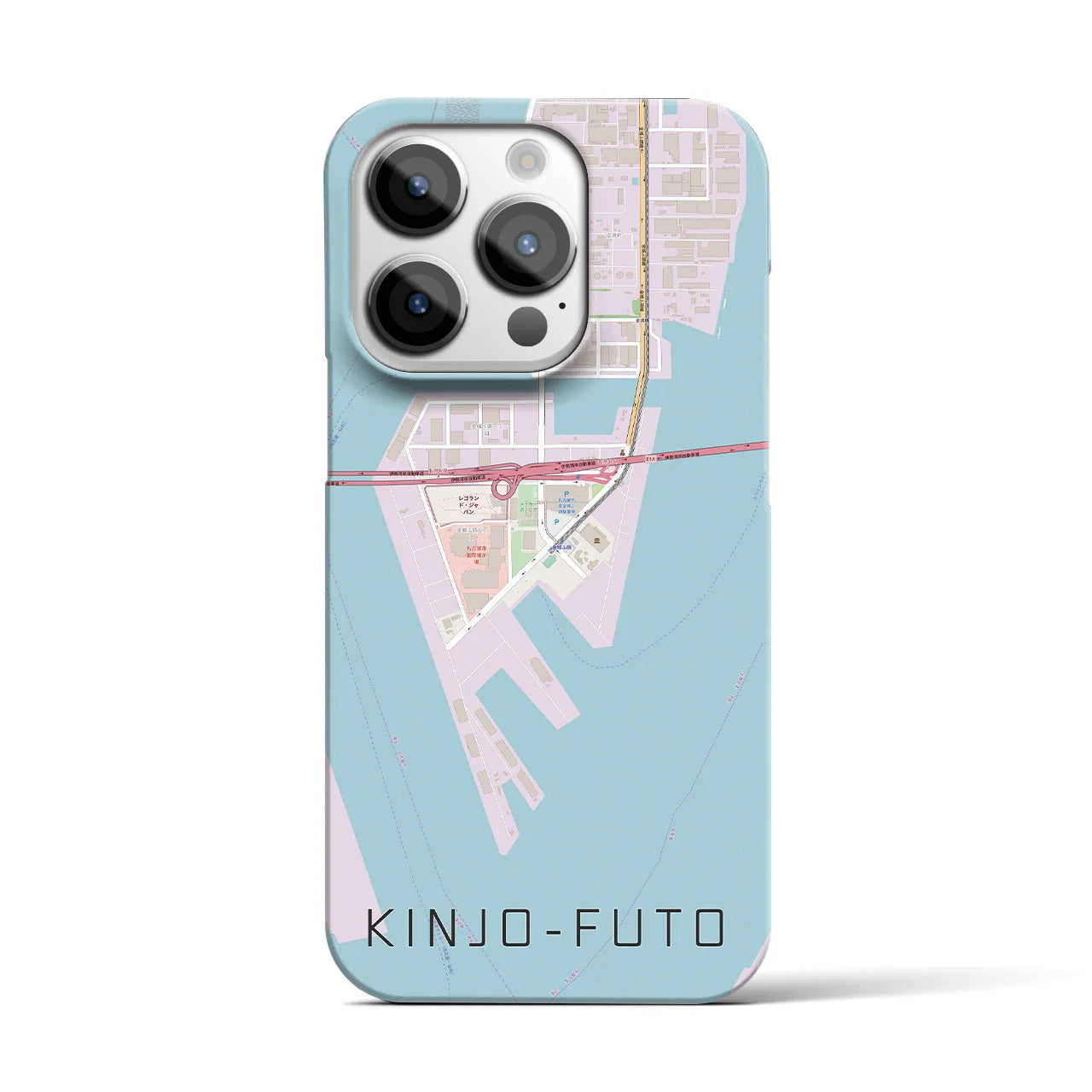 【金城ふ頭(愛知県)】地図柄iPhoneケース(バックカバータイプ)