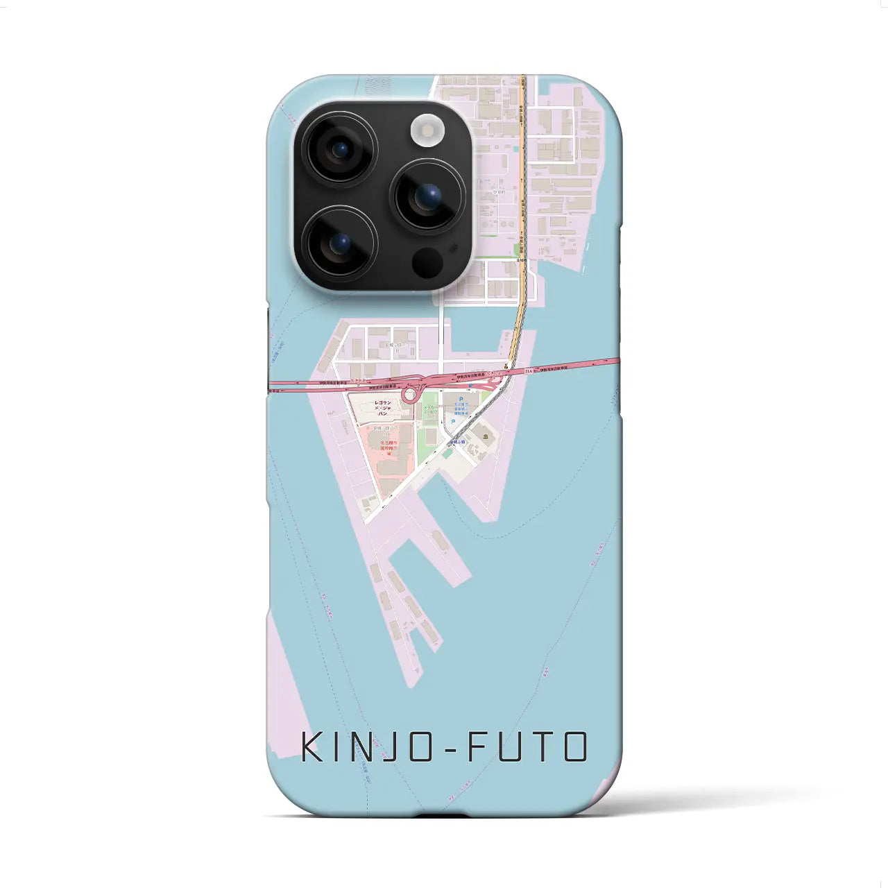 【金城ふ頭(愛知県)】地図柄iPhoneケース(バックカバータイプ)