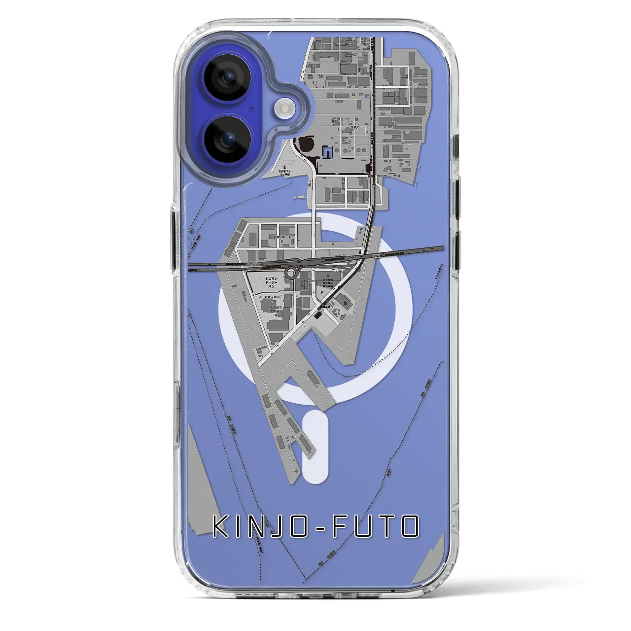 【金城ふ頭(愛知県)】地図柄iPhoneケース(MagSafeタイプ)