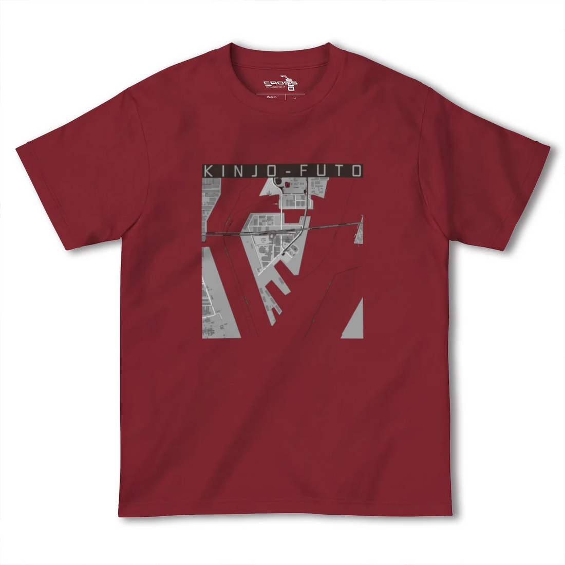 【金城ふ頭(愛知県)】地図柄ヘビーウェイトTシャツ