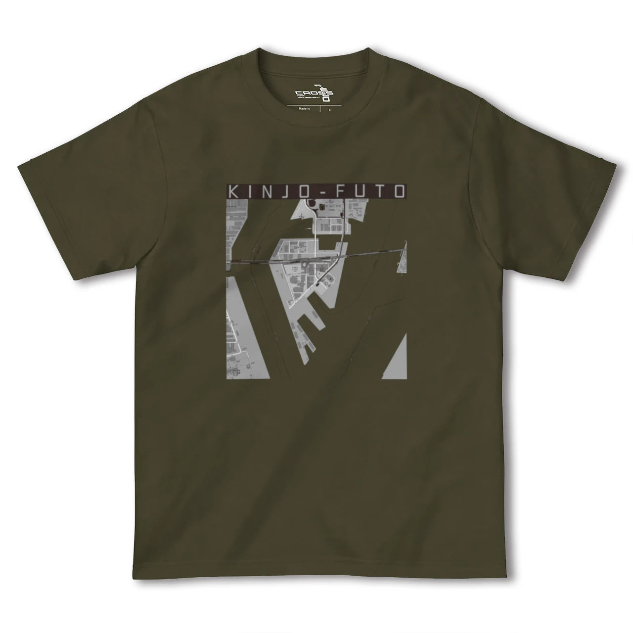 【金城ふ頭(愛知県)】地図柄ヘビーウェイトTシャツ